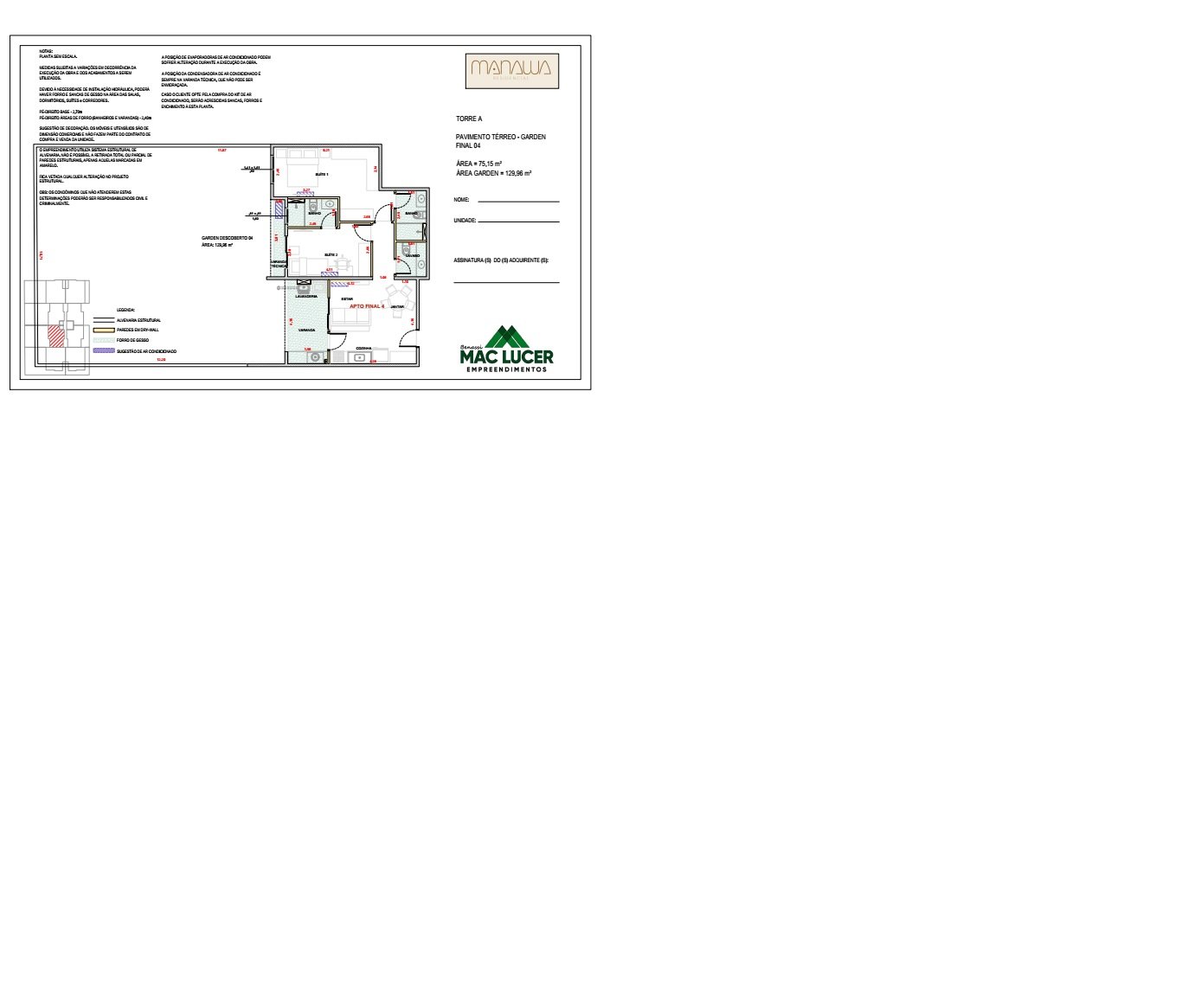 Planta Garden Final 4 Torre A