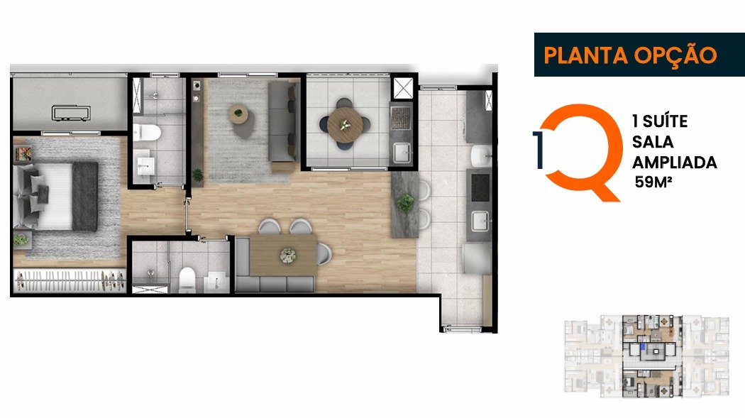OPÇÃO DE PLANTA APARTAMENTO