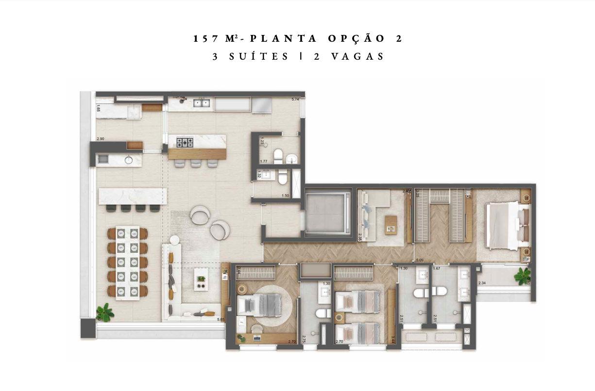 157 m² Opc. 2