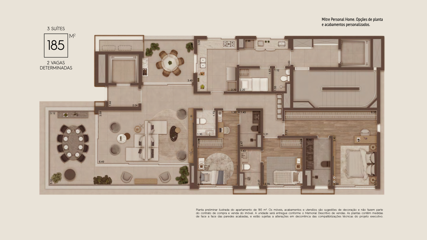 185 m² 