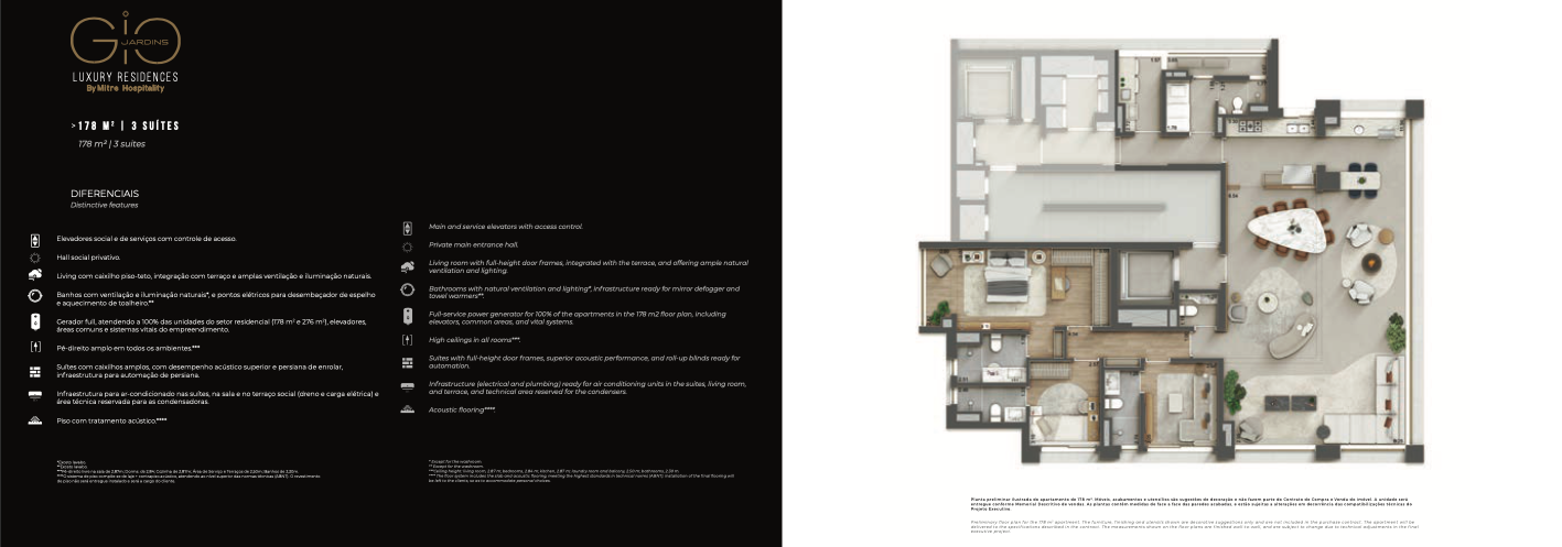 178 m² 3 suite