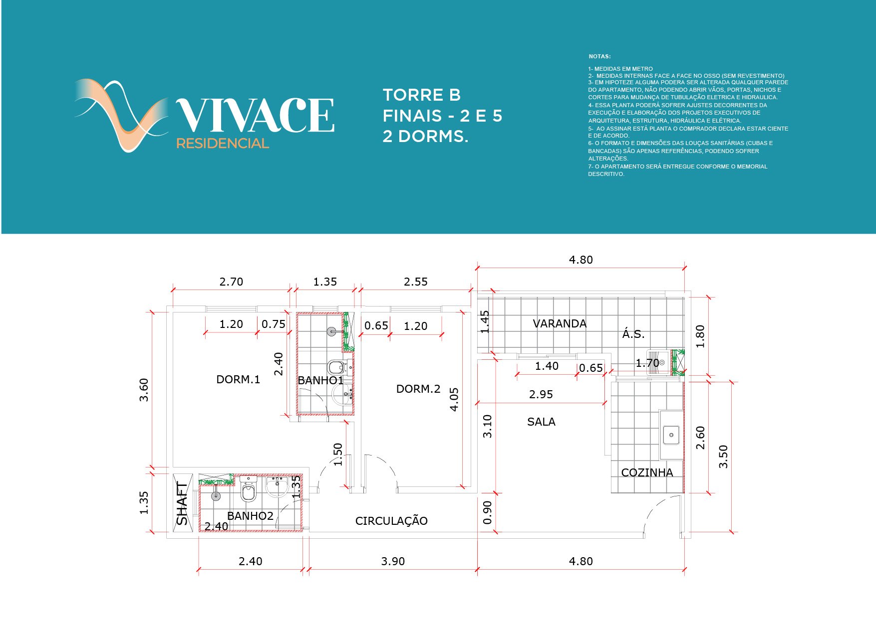 PLANTA COM MEDIDA TORRE B - Meio - Finais 2 e 5