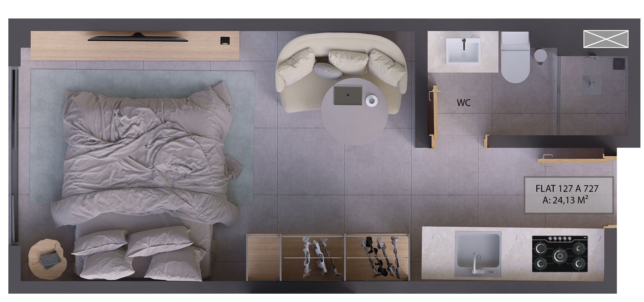 FLAT 24M²