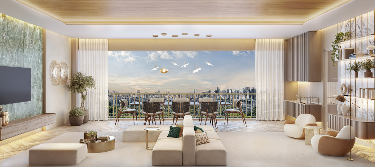 PERSPECTIVA ILUSTRADA - APARTAMENDO 178m²