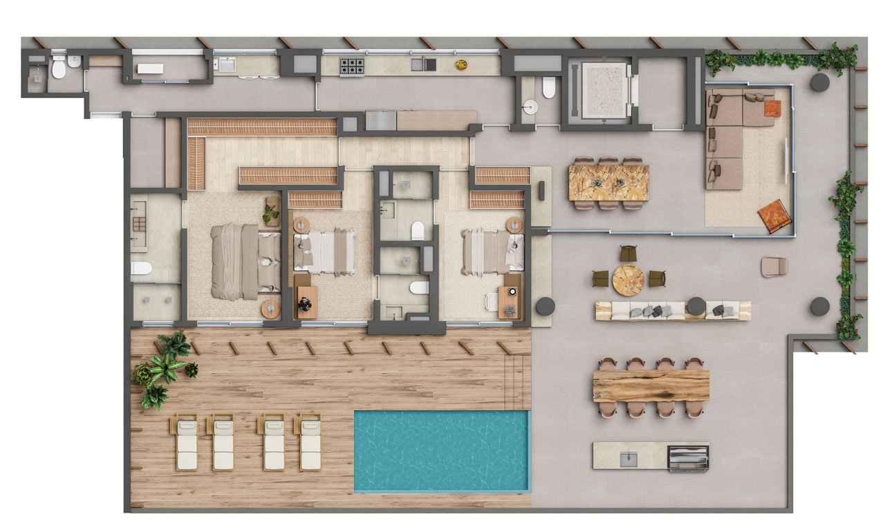 Planta Garden 319m²