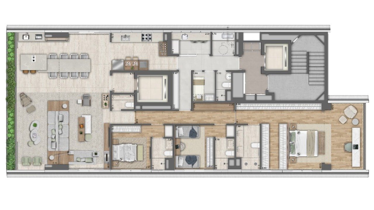 Planta 240 m²