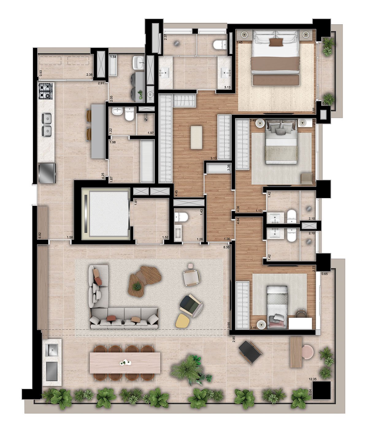 Opcao-1-Planta-de-195m²-com-3-Suites-DOC-Vila-Nova-Conceicao