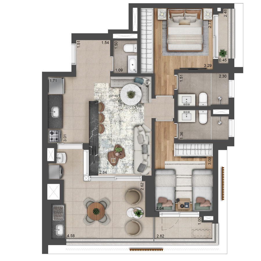 82m²