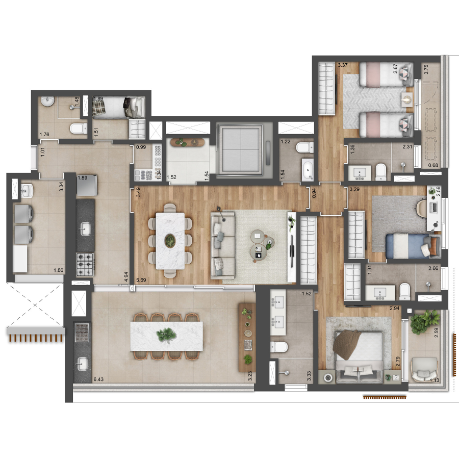 147m²