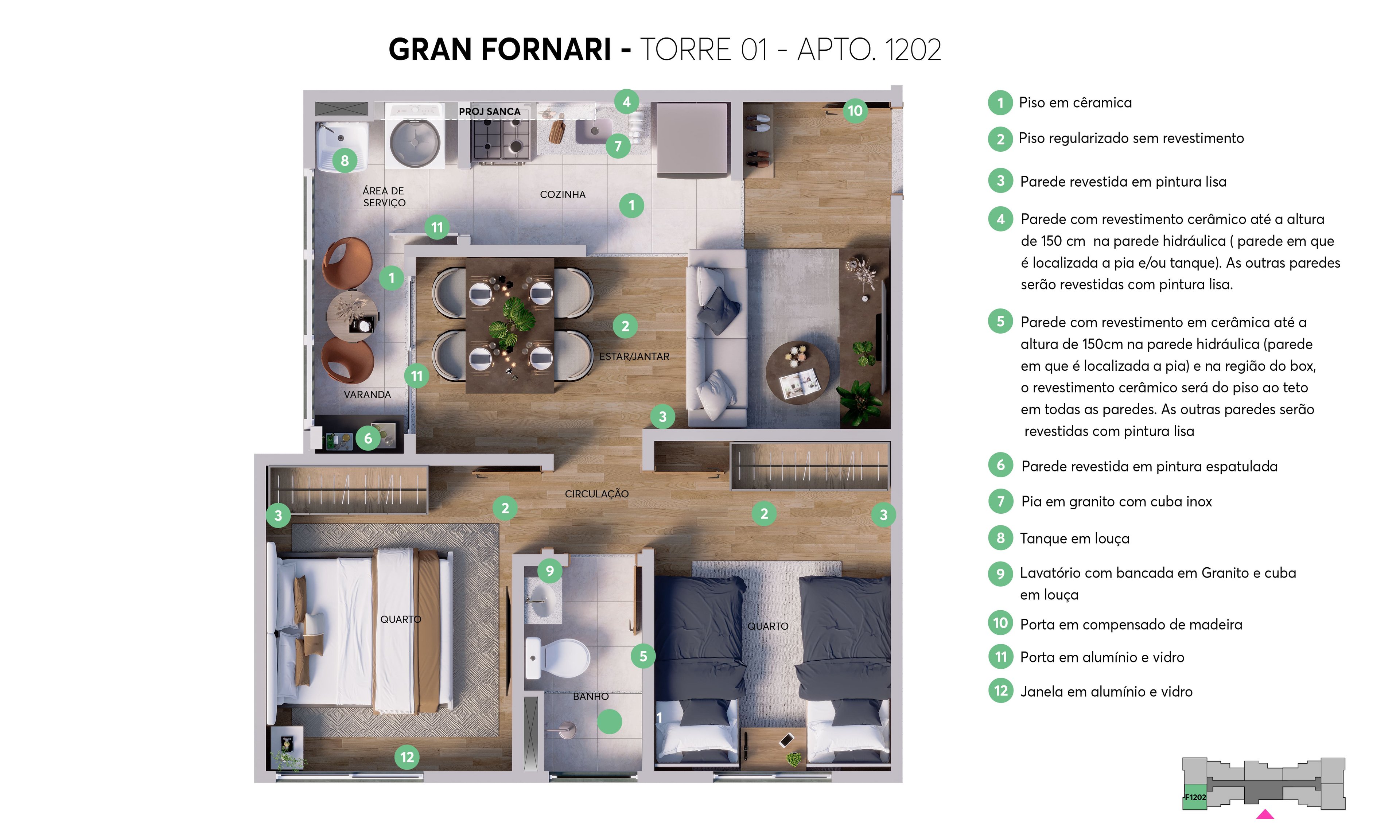 Planta Tipo Opção 2