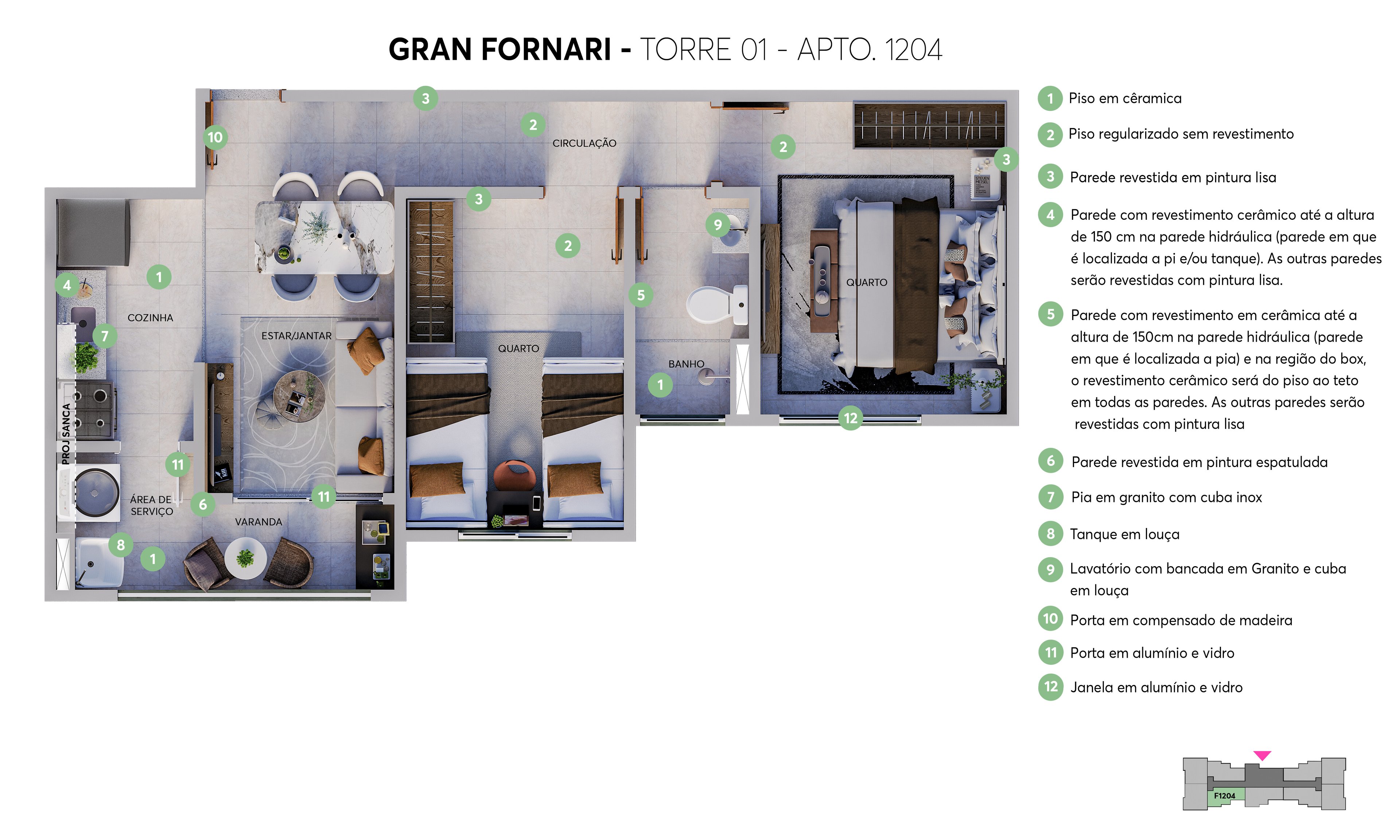 Planta Tipo Opção 1