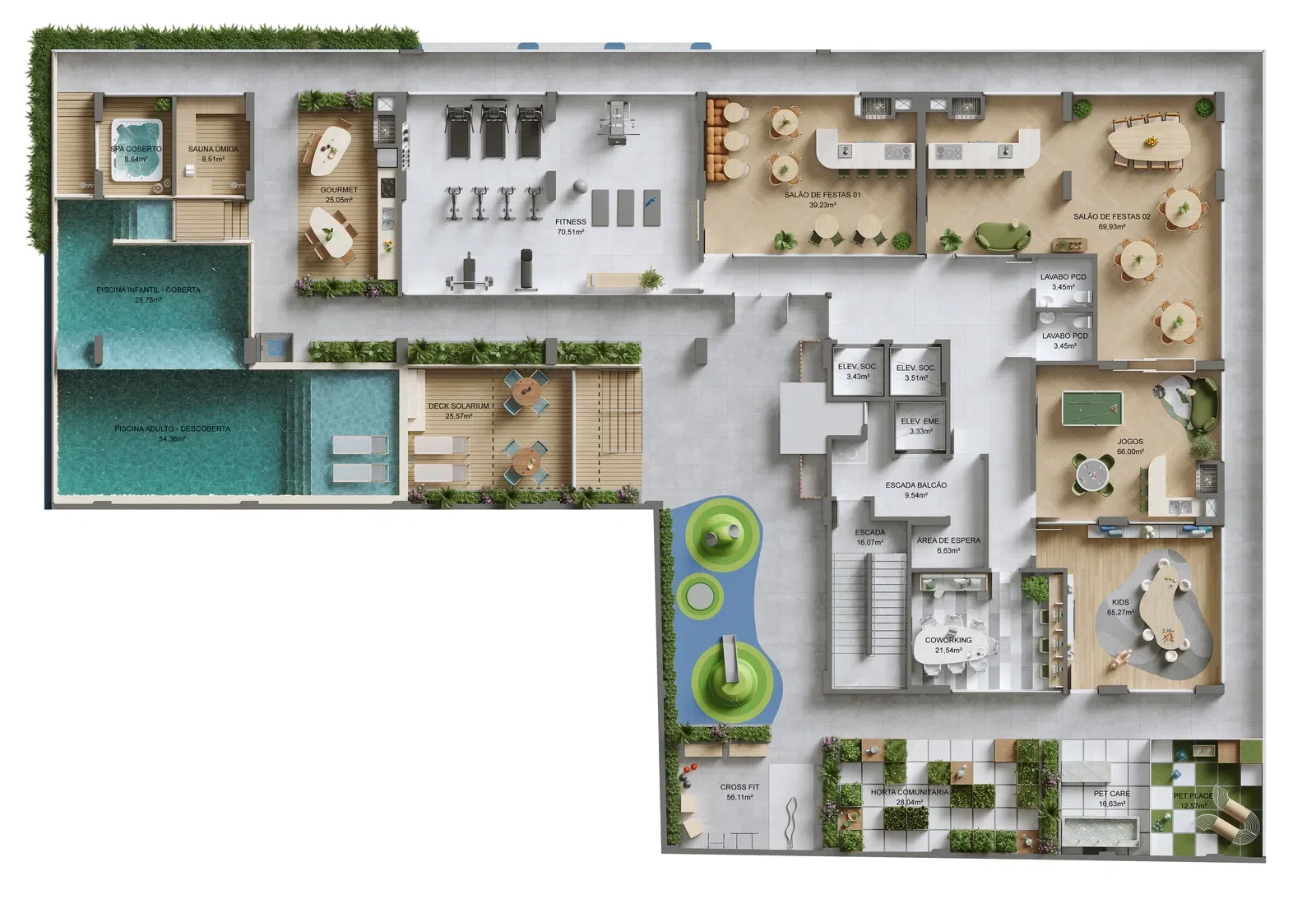 Planta lazer 
