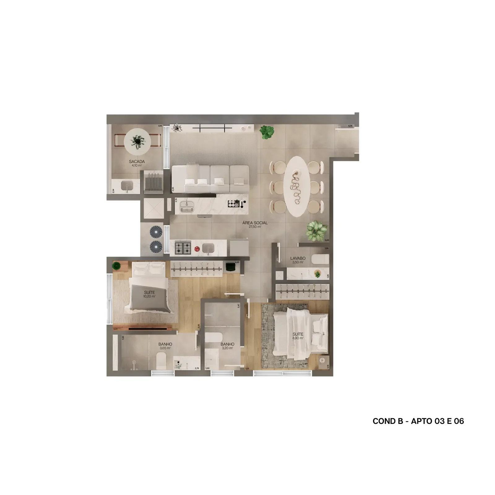 Planta Tipo 3 e 6