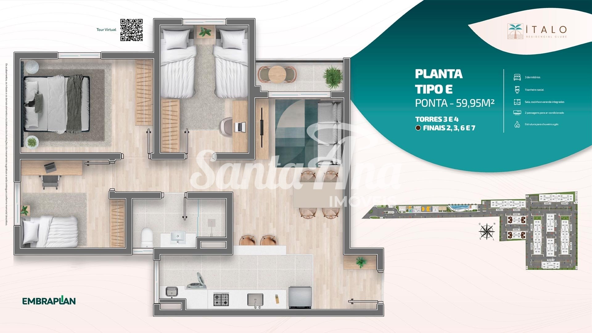 Planta E (Ponta - Finais 2,3,6 e 7)
