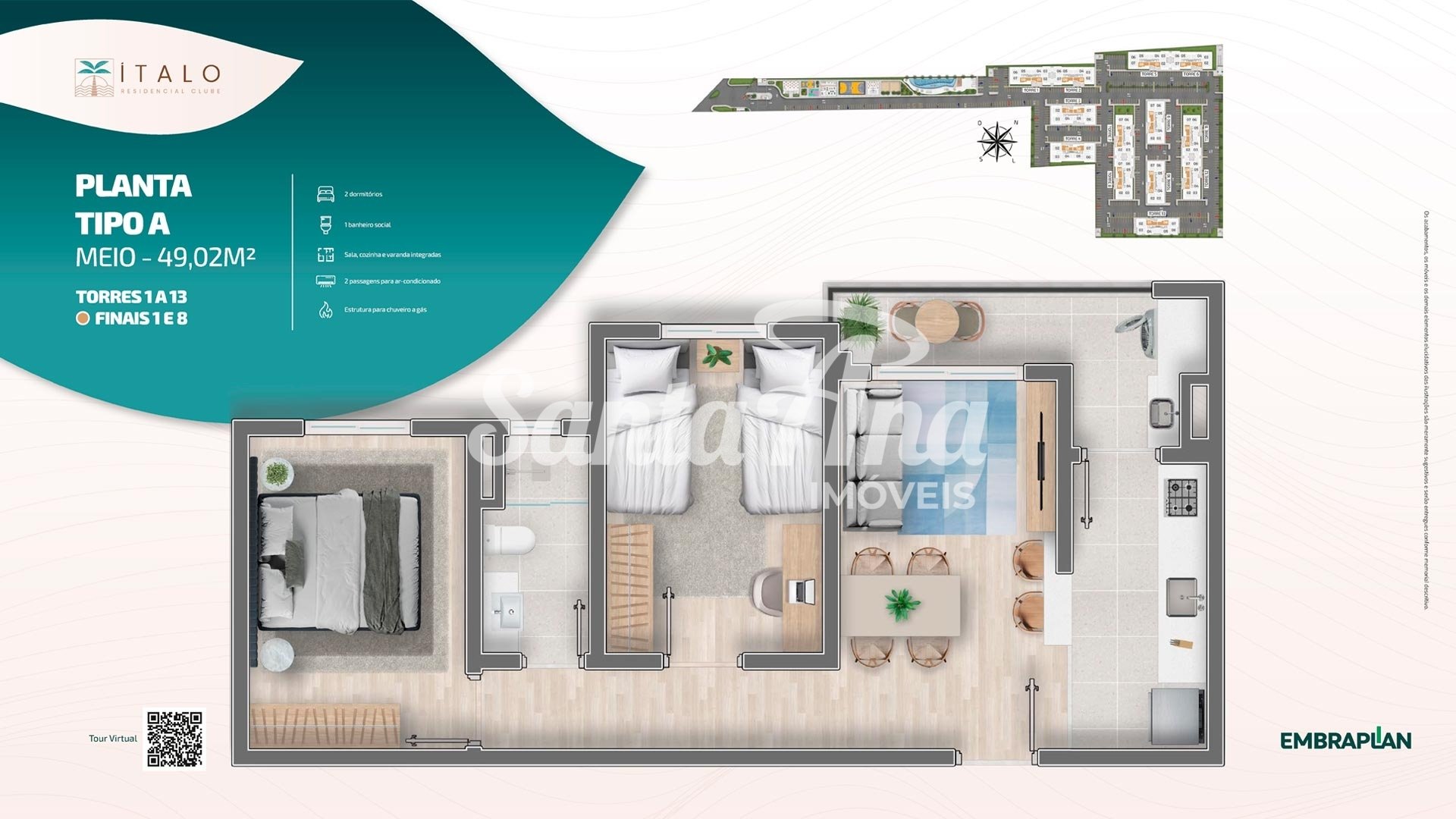 Planta A (Meio - Finais 1 e 8)