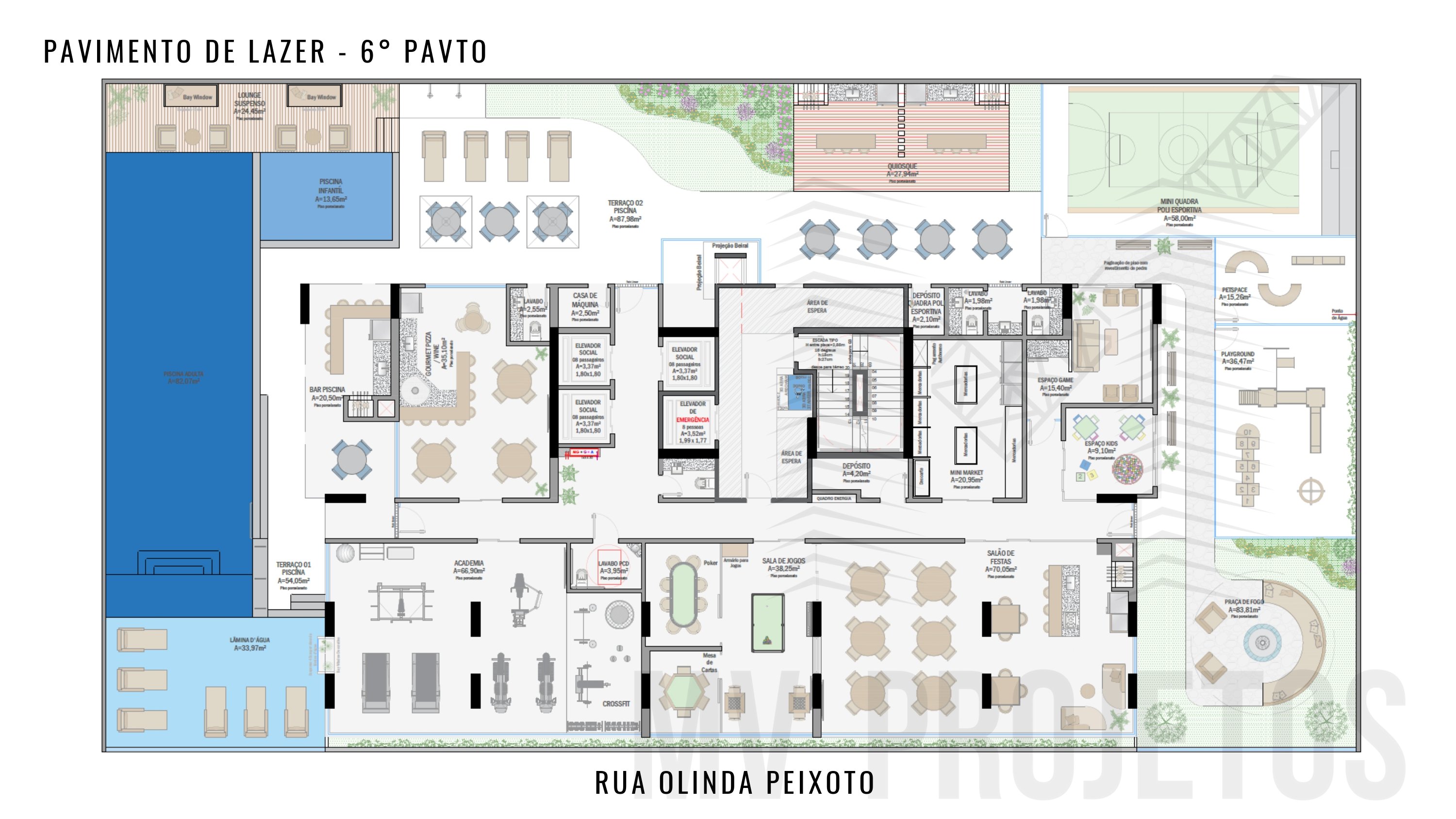Planta Lazeer 6° Pavimento 