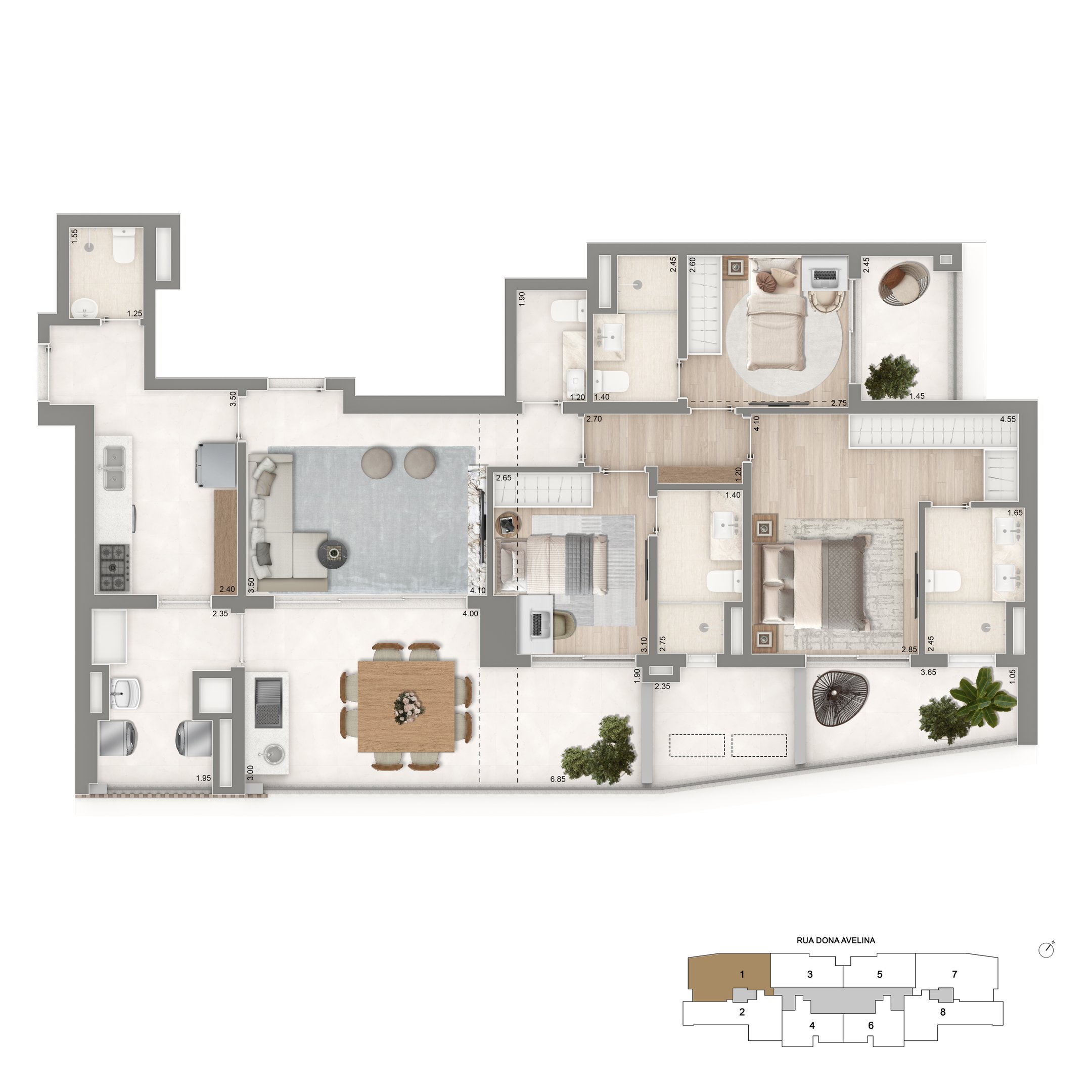 PLANTA TIPO FINAL 01 PADRAO