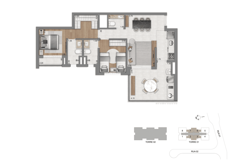 Apartamento 263 m² Alto padrão | 3 suítes | com vaga | lazer na Zona Sul - Lavvi / Cyrela Avenida Roque Petroni Júnior São Paulo - 