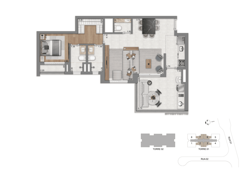 Apartamento 263 m² Alto padrão | 3 suítes | com vaga | lazer na Zona Sul - Lavvi / Cyrela Avenida Roque Petroni Júnior São Paulo - 