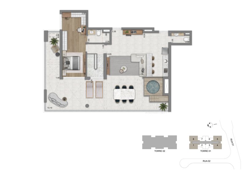 Apartamento 263 m² Alto padrão | 3 suítes | com vaga | lazer na Zona Sul - Lavvi / Cyrela Avenida Roque Petroni Júnior São Paulo - 