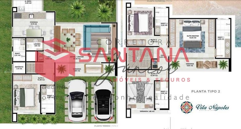 Casa em condomínio em Buraquinho (INDISPONÍVEL) Rua Carlos Conceição Lauro de Freitas - 