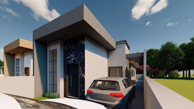 LINDA CASA COM 1 SUÍTE MAIS 2 DORMITÓRIOS NO CENTRO DA GUABIRUBA - Guabiruba - 