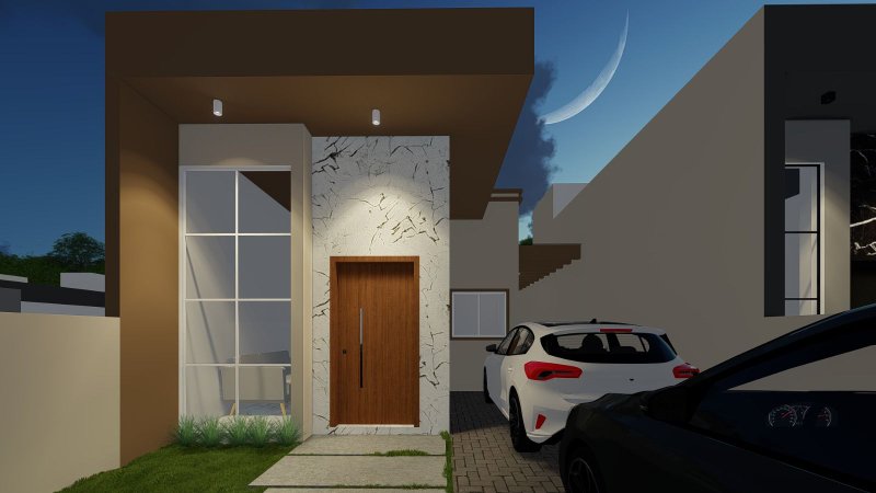 LINDA CASA COM 1 SUÍTE MAIS 2 DORMITÓRIOS NO CENTRO DA GUABIRUBA - Guabiruba - 