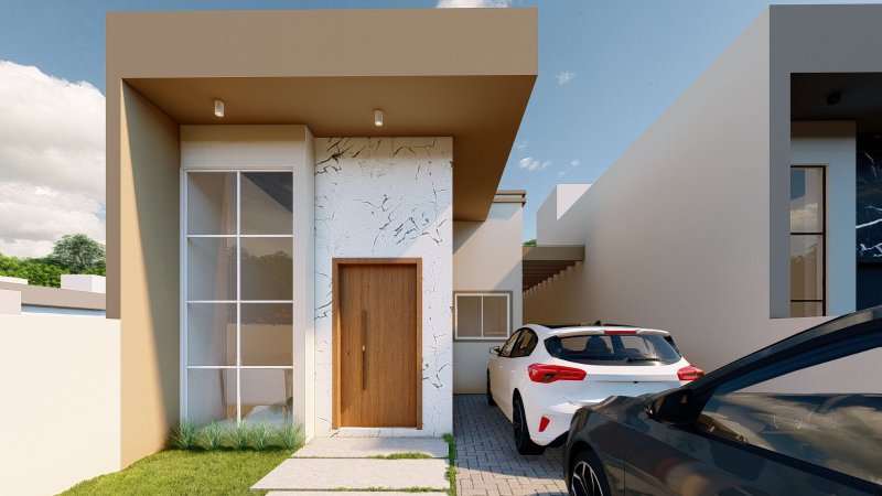 LINDA CASA COM 1 SUÍTE MAIS 2 DORMITÓRIOS NO CENTRO DA GUABIRUBA - Guabiruba - 