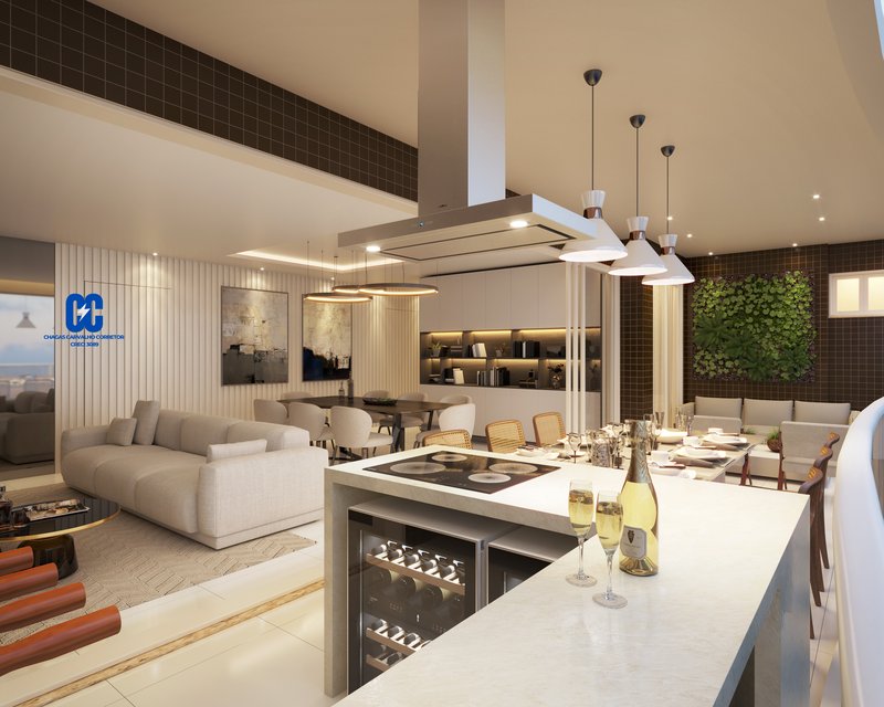 Apartamento a venda na Aldeota 218m 3 suites Rua Carolina Sucupira Fortaleza - 