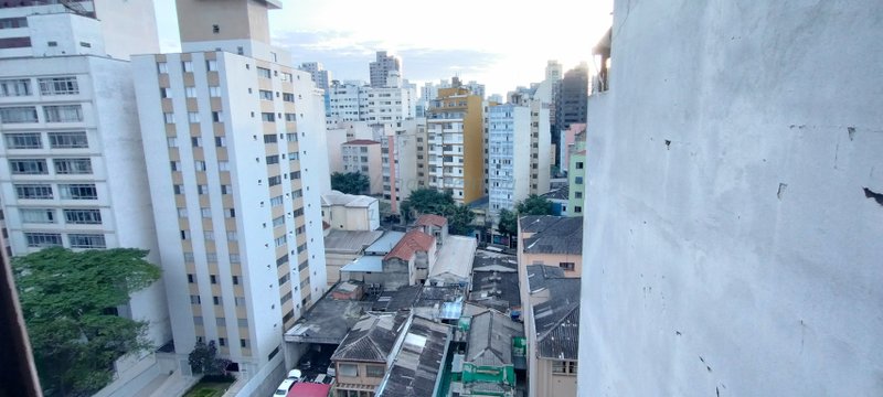 Santa Cecília - apartamento andar alto, 2 dormitórios, 1 vaga com vista Rua Aureliano Coutinho São Paulo - 