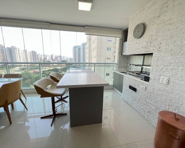 Água Branca - Impecável apartamento com varanda gourmet no Jardim das Perdizes Rua Marc Chagall São Paulo - 
