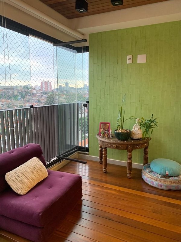 Apartamento com 116 m² - 2 suítes - ampla varanda Rua Cotoxó São Paulo - 