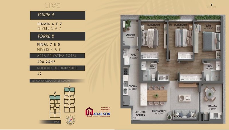 Apartamentos à venda no Live Lumis Cacupé Floripa SC Estrada Haroldo Soares Glavan Florianópolis - 