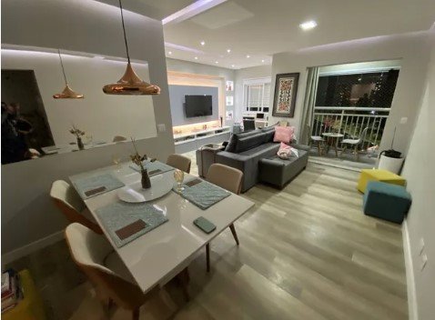 Apartamento com 2 dormitórios com living ampliado, suíte á venda, 71 m² por R$ 690.000 Rua Campos Sales Barueri - 