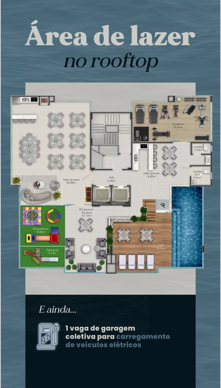 APARTAMENTO COM 1 SUÍTE MAIS 1 DORMITÓRIO NO CENTRO - Brusque - 