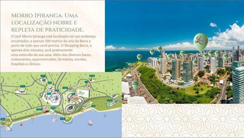 Apartamento à venda, dois quartos, Leaf Morro do Ipiranga, Lançamento, Barra, Salvador/BA Rua Cândido Portinari Salvador - 