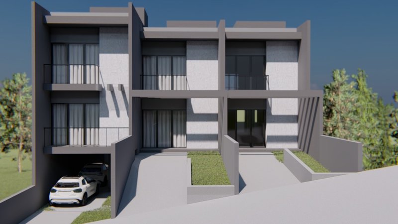 SOBRADO COM 1 SUÍTE MAIS 2 DORMITÓRIOS, E 2 VAGAS DE GARAGEM NO BAIRRO PLANALTO - Brusque - 