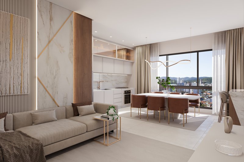 APARTAMENTO COM 2 SUÍTES E 2 VAGAS DE GARAGEM EM PEREQUE - Porto Belo - 