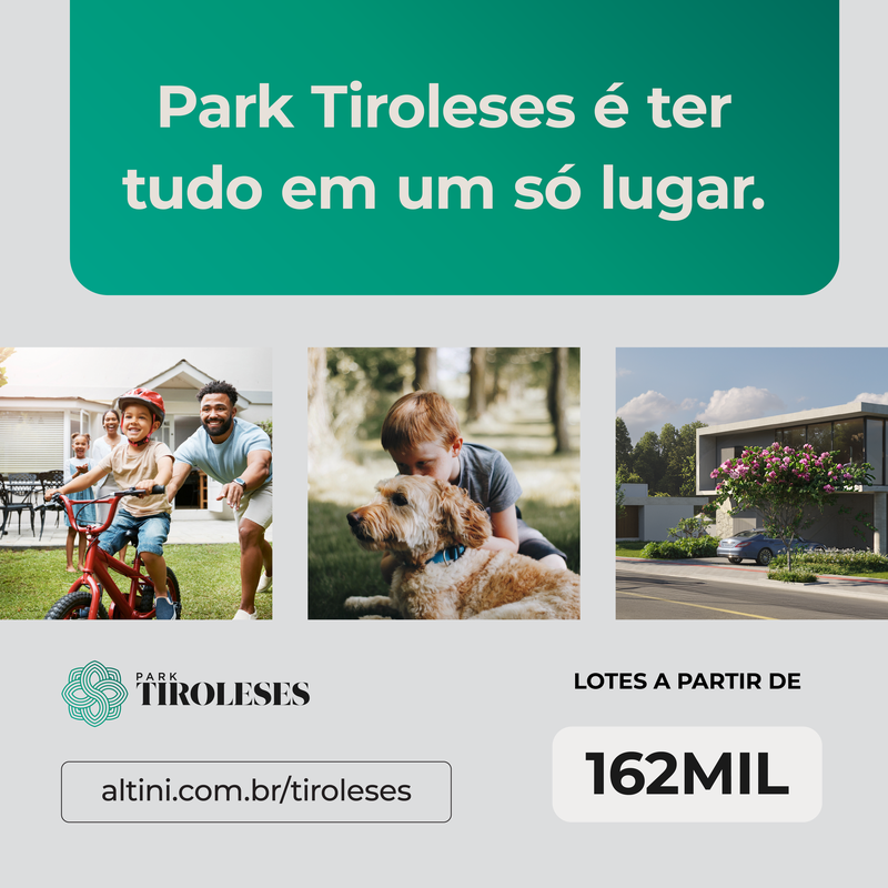 Park Tiroleses, Lotes à venda em Timbó, Bairro Tiroleses!  Timbó - 