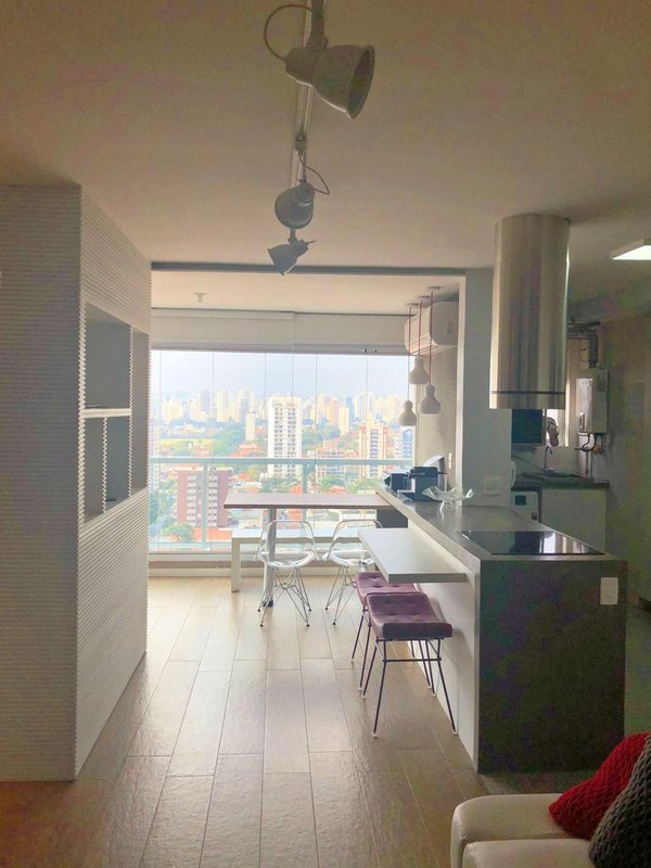 CODE BERRINI -APARTAMENTO PARA VENDA 1 DORM PRÓXIMO A PONTE ESTAIDA MOBILIADO COMPLETO Rua Castilho São Paulo - 