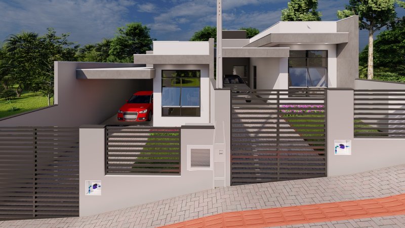 CASA COM 1 SUÍTE MAIS 1 DORMITÓRIOS NO AYMORE - Guabiruba - 