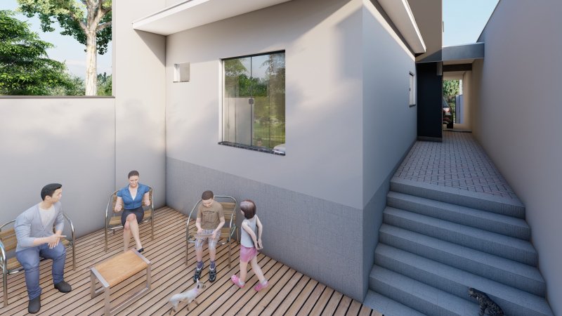 CASA COM 1 SUÍTE MAIS 1 DORMITÓRIOS NO AYMORE - Guabiruba - 