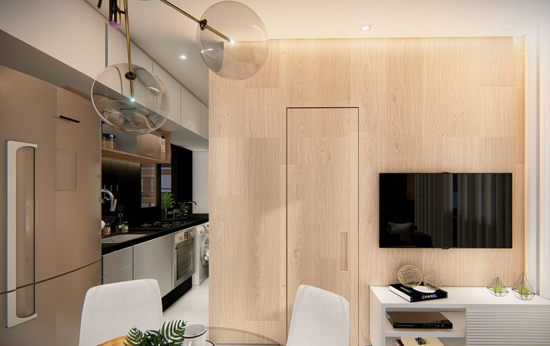 Novíssimo Apartamento de 2 Quartos na Vila Matilde, São Paulo - Em Construção, Com Sala de Rua Benedito Passos São Paulo - Decorado - Cozinha / Sala