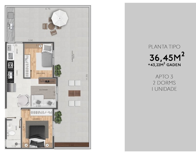 Novíssimo Apartamento de 2 Quartos na Vila Matilde, São Paulo - Em Construção, Com Sala de Rua Benedito Passos São Paulo - Opção de Planta