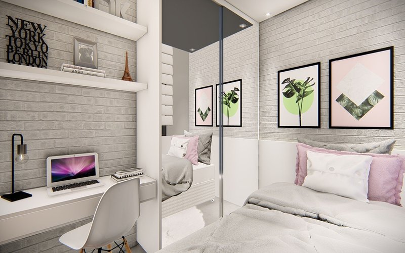 Novíssimo Apartamento de 2 Quartos na Vila Matilde, São Paulo - Em Construção, Com Sala de Rua Benedito Passos São Paulo - Decorado - Quarto