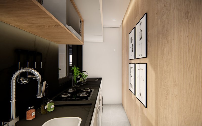 Novíssimo Apartamento de 2 Quartos na Vila Matilde, São Paulo - Em Construção, Com Sala de Rua Benedito Passos São Paulo - Decorado - Cozinha