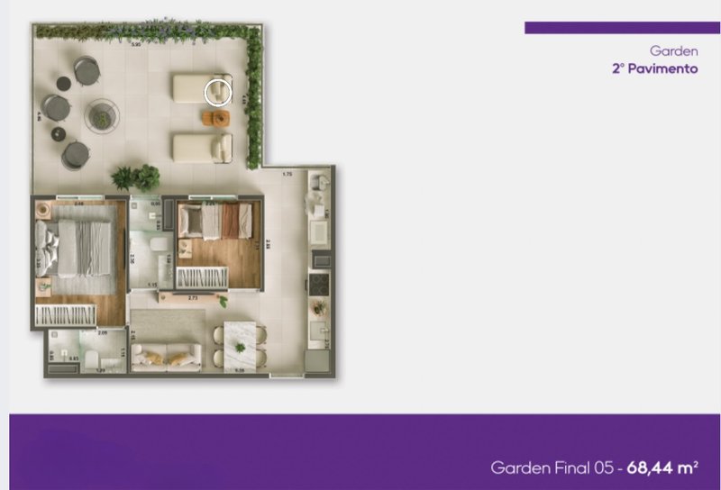 Apartamento para venda com 40m² com 2 dormitórios na Penha - Opção com/ou sem VAGA Rua Doutor Suzano Brandão São Paulo - Planta