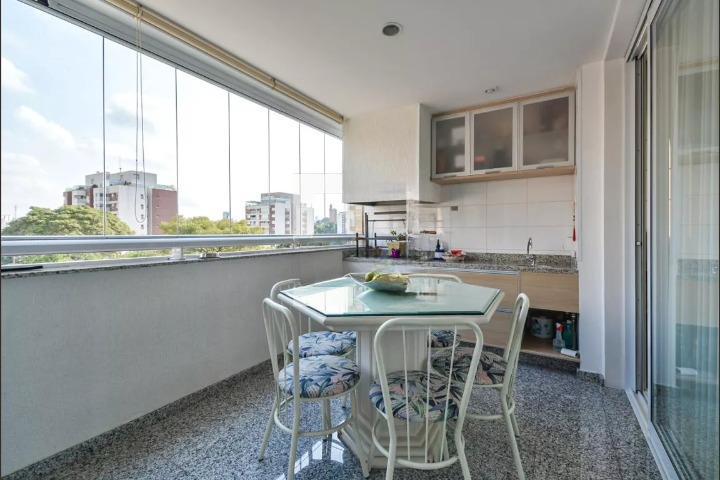 Apartamento com 180m² - 3 suítes, 3 vagas - varanda gourmet Pompéia/Vila Anglo Rua Doutor Miranda de Azevedo São Paulo - 