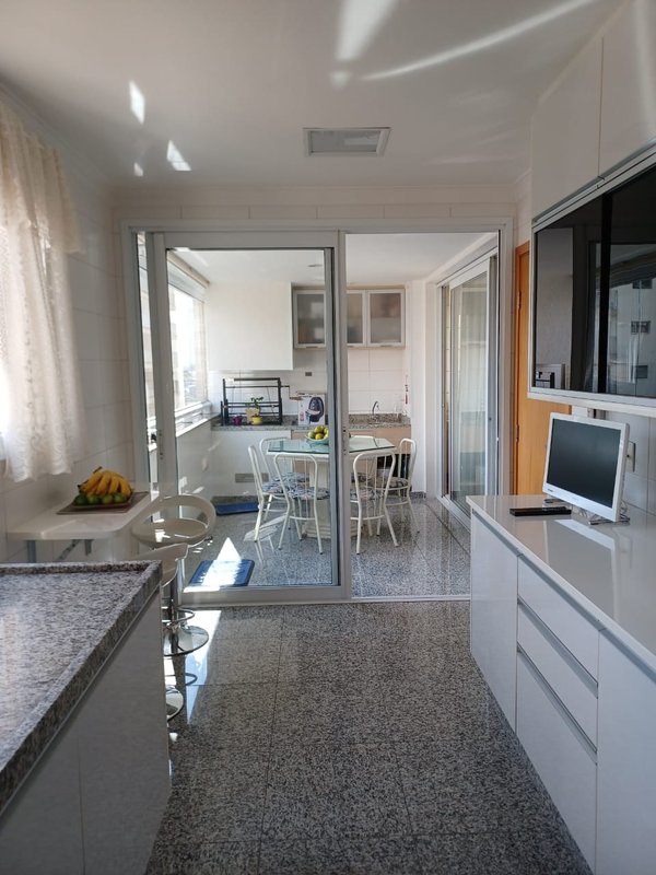 Apartamento com 180m² - 3 suítes, 3 vagas - varanda gourmet Pompéia/Vila Anglo Rua Doutor Miranda de Azevedo São Paulo - 