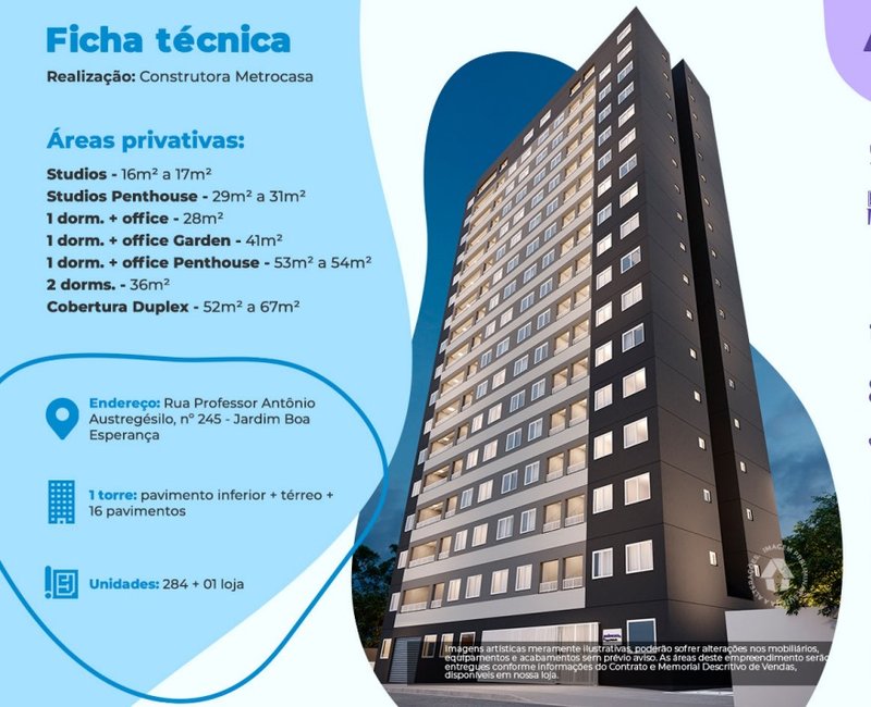 Um dormitório + Office no Capão redondo Rua Professor Antônio Austregésilo São Paulo - 